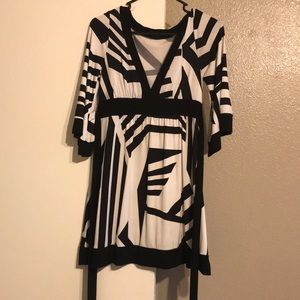 Black and white dress